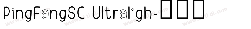 PingFangSC Ultraligh字体转换
